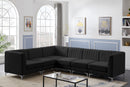 Alina Black Velvet Modular Sectional - NY Furniture Direct (NY)