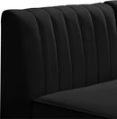 Alina Black Velvet Modular Sectional - NY Furniture Direct (NY)