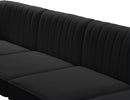 Alina Black Velvet Modular Sectional - NY Furniture Direct (NY)