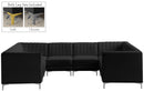 Alina Black Velvet Modular Sectional - NY Furniture Direct (NY)
