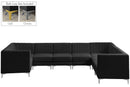 Alina Black Velvet Modular Sectional - NY Furniture Direct (NY)
