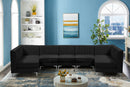 Alina Black Velvet Modular Sectional - NY Furniture Direct (NY)