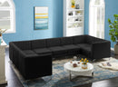 Alina Black Velvet Modular Sectional - NY Furniture Direct (NY)