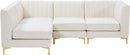 Alina Cream Velvet Modular Sectional - NY Furniture Direct (NY)