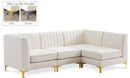 Alina Cream Velvet Modular Sectional - NY Furniture Direct (NY)