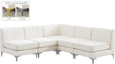 Alina Cream Velvet Modular Sectional - NY Furniture Direct (NY)