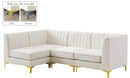 Alina Cream Velvet Modular Sectional - NY Furniture Direct (NY)