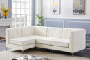 Alina Cream Velvet Modular Sectional - NY Furniture Direct (NY)