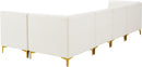 Alina Cream Velvet Modular Sectional - NY Furniture Direct (NY)