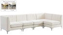 Alina Cream Velvet Modular Sectional - NY Furniture Direct (NY)