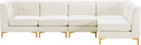 Alina Cream Velvet Modular Sectional - NY Furniture Direct (NY)