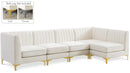 Alina Cream Velvet Modular Sectional - NY Furniture Direct (NY)