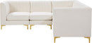 Alina Cream Velvet Modular Sectional - NY Furniture Direct (NY)
