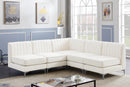 Alina Cream Velvet Modular Sectional - NY Furniture Direct (NY)