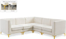 Alina Cream Velvet Modular Sectional - NY Furniture Direct (NY)