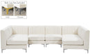 Alina Cream Velvet Modular Sectional - NY Furniture Direct (NY)