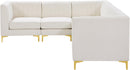 Alina Cream Velvet Modular Sectional - NY Furniture Direct (NY)
