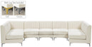 Alina Cream Velvet Modular Sectional - NY Furniture Direct (NY)