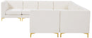 Alina Cream Velvet Modular Sectional - NY Furniture Direct (NY)