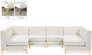 Alina Cream Velvet Modular Sectional - NY Furniture Direct (NY)