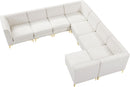 Alina Cream Velvet Modular Sectional - NY Furniture Direct (NY)