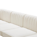 Alina Cream Velvet Modular Sectional - NY Furniture Direct (NY)