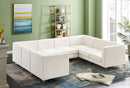 Alina Cream Velvet Modular Sectional - NY Furniture Direct (NY)