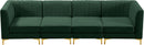 Alina Green Velvet Modular Sectional - NY Furniture Direct (NY)