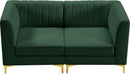 Alina Green Velvet Modular Sectional - NY Furniture Direct (NY)
