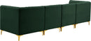 Alina Green Velvet Modular Sectional - NY Furniture Direct (NY)