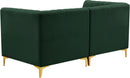 Alina Green Velvet Modular Sectional - NY Furniture Direct (NY)