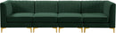 Alina Green Velvet Modular Sectional - NY Furniture Direct (NY)