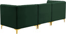 Alina Green Velvet Modular Sectional - NY Furniture Direct (NY)