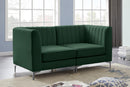 Alina Green Velvet Modular Sectional - NY Furniture Direct (NY)
