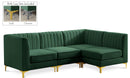 Alina Green Velvet Modular Sectional - NY Furniture Direct (NY)