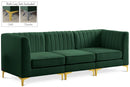 Alina Green Velvet Modular Sectional - NY Furniture Direct (NY)