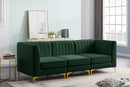 Alina Green Velvet Modular Sectional - NY Furniture Direct (NY)