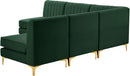 Alina Green Velvet Modular Sectional - NY Furniture Direct (NY)