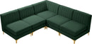 Alina Green Velvet Modular Sectional - NY Furniture Direct (NY)