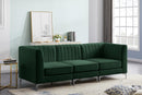 Alina Green Velvet Modular Sectional - NY Furniture Direct (NY)