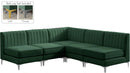 Alina Green Velvet Modular Sectional - NY Furniture Direct (NY)
