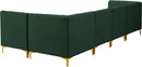 Alina Green Velvet Modular Sectional - NY Furniture Direct (NY)