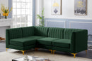 Alina Green Velvet Modular Sectional - NY Furniture Direct (NY)