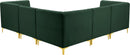 Alina Green Velvet Modular Sectional - NY Furniture Direct (NY)