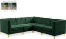 Alina Green Velvet Modular Sectional - NY Furniture Direct (NY)