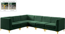 Alina Green Velvet Modular Sectional - NY Furniture Direct (NY)