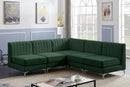 Alina Green Velvet Modular Sectional - NY Furniture Direct (NY)