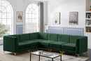 Alina Green Velvet Modular Sectional - NY Furniture Direct (NY)