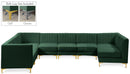 Alina Green Velvet Modular Sectional - NY Furniture Direct (NY)