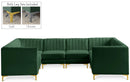 Alina Green Velvet Modular Sectional - NY Furniture Direct (NY)